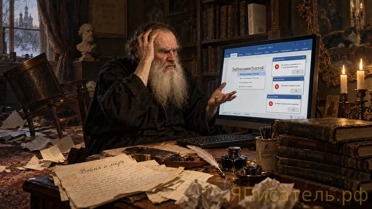 Tolstoy's Word Processor