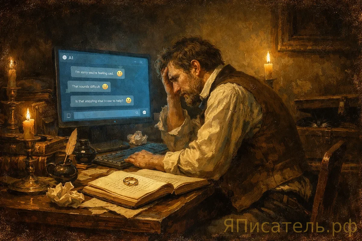 Писатель и обиженная нейросеть