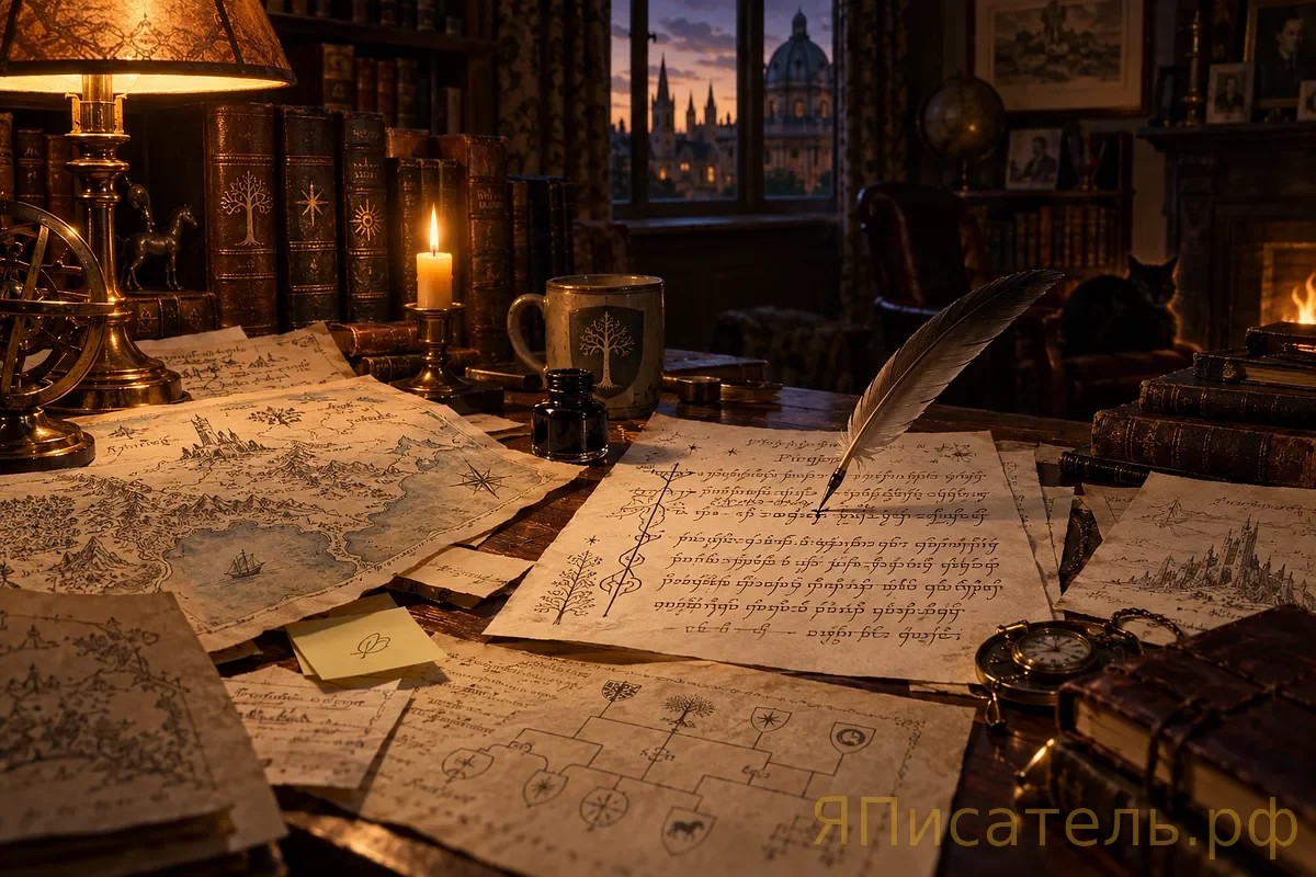 Tolkien's Middle-earth Evolution: From Elvish Languages to Epic Narratives