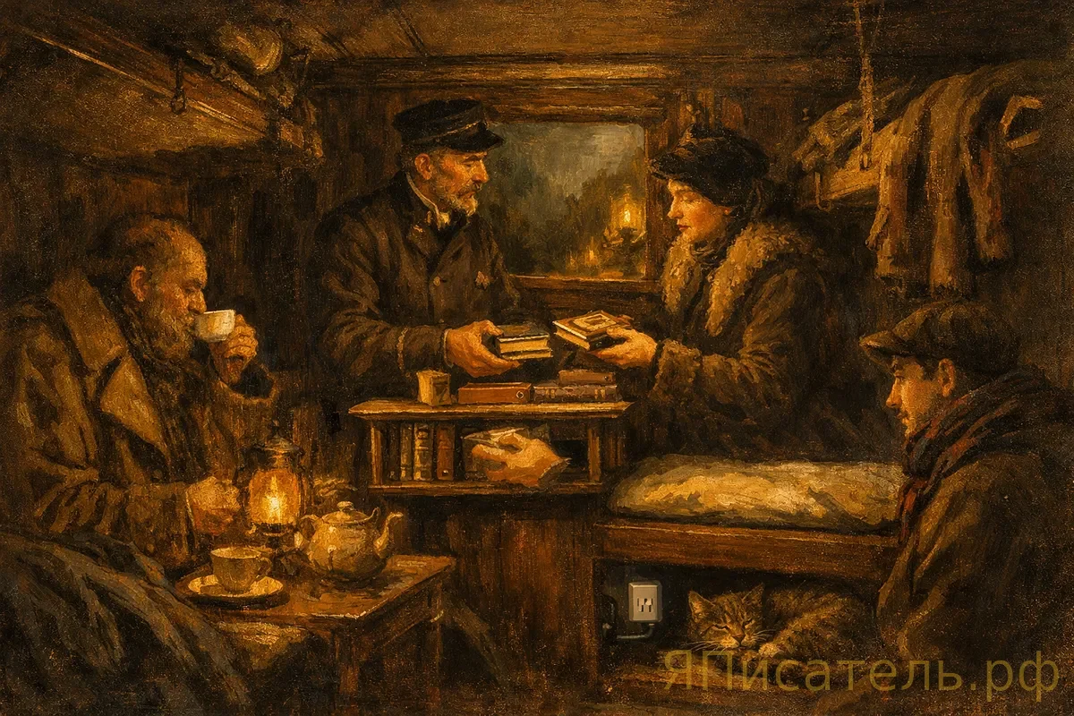 Книги по билету: железные дороги запустили полки в поездах, и карманная классика внезапно вернулась