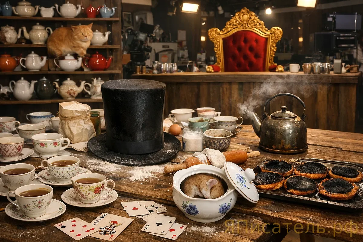 «Кулинарный поединок: Страна чудес» — Сезон 1, Эпизод 7: Безумное чаепитие