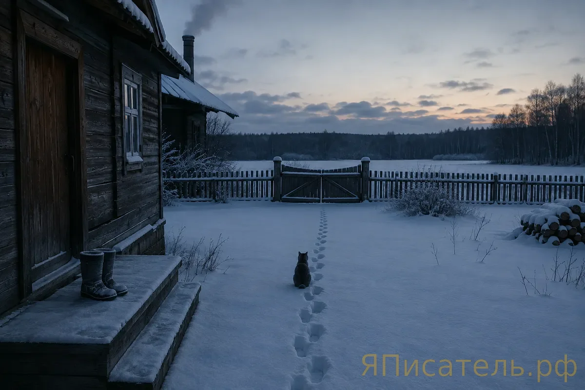 Следы до калитки