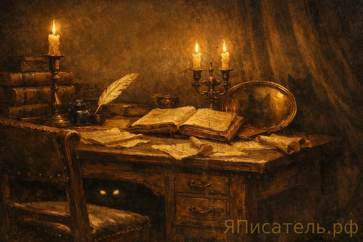 Черновик-разгон перед сложной сценой