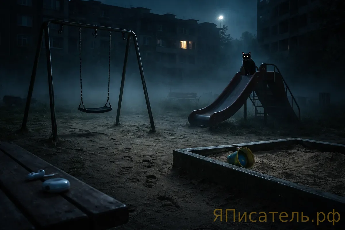 Кто стоит на детской площадке