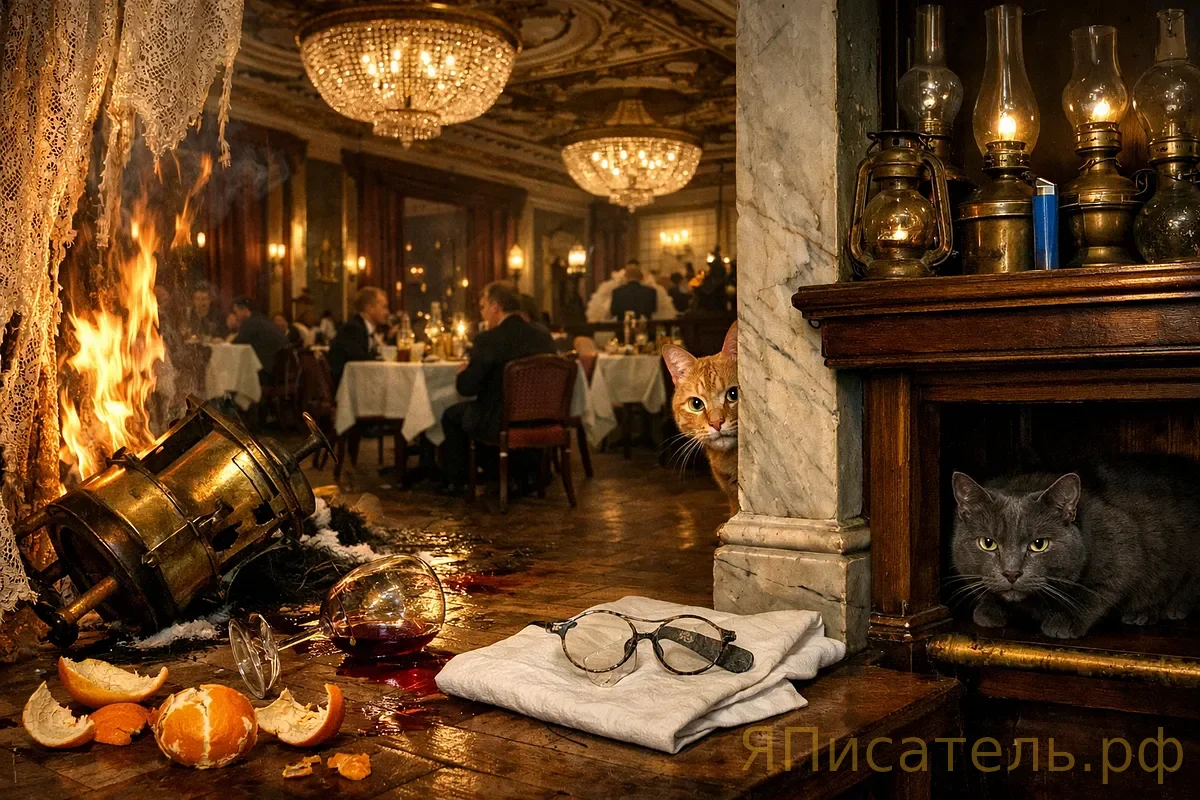 Коровьев и Бегемот в WhatsApp: Как сжечь два здания за один день и остаться при балычке 🔥🐱🐟