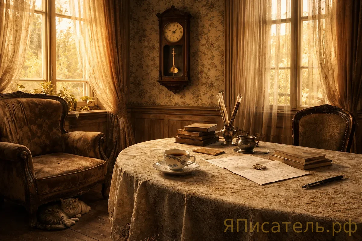 Часы в пустой гостиной — новое стихотворение в стиле Иннокентия Анненского