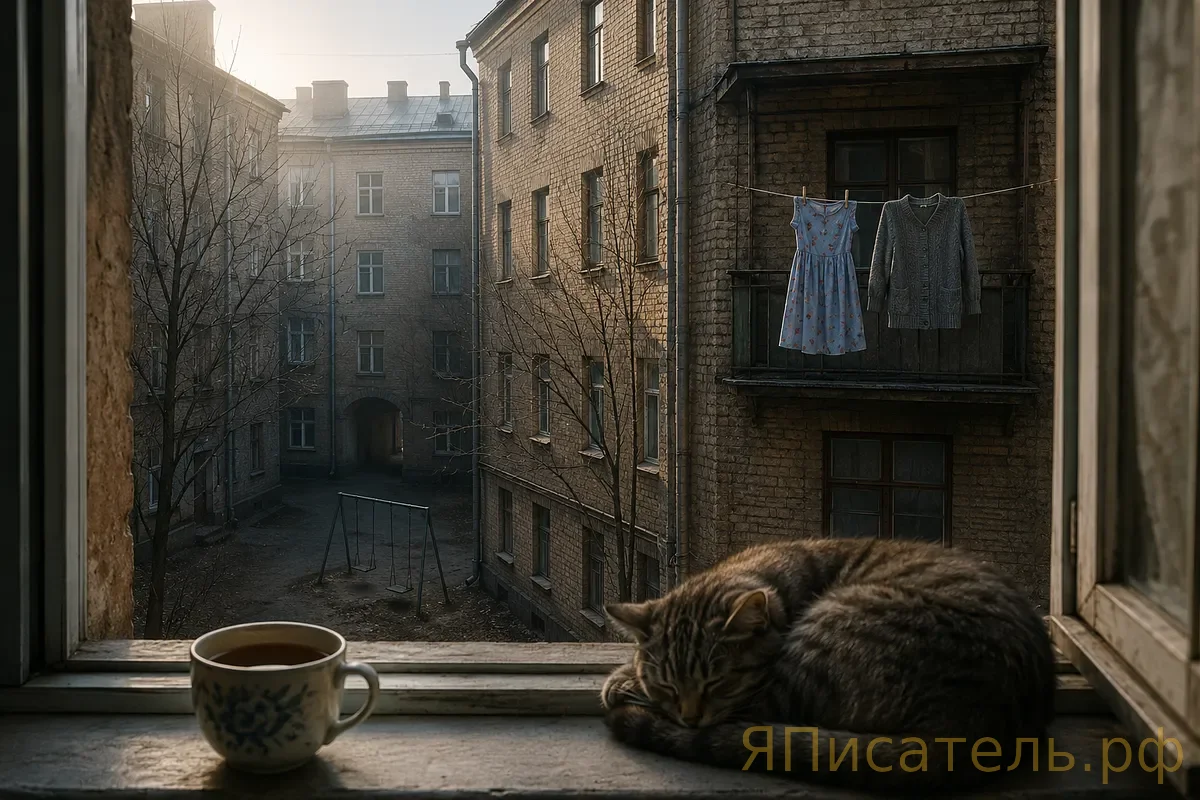 Белье на чужом балконе
