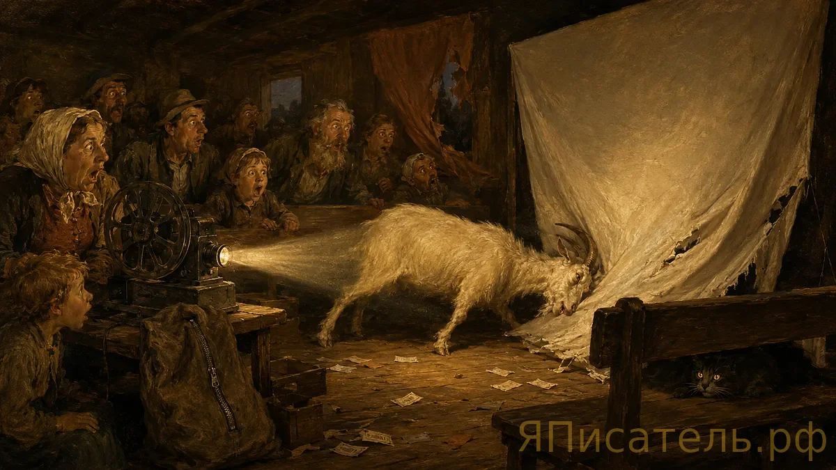 Коза Милка и вечерний сеанс