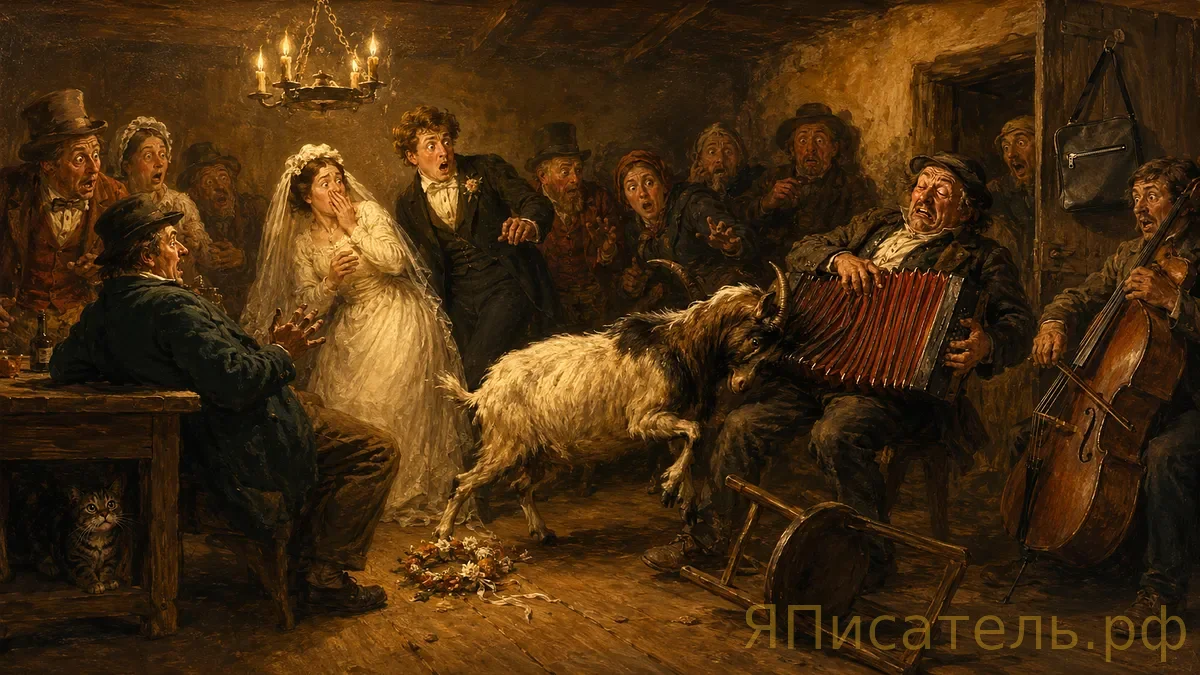 Коза Забава и гармонист Толик