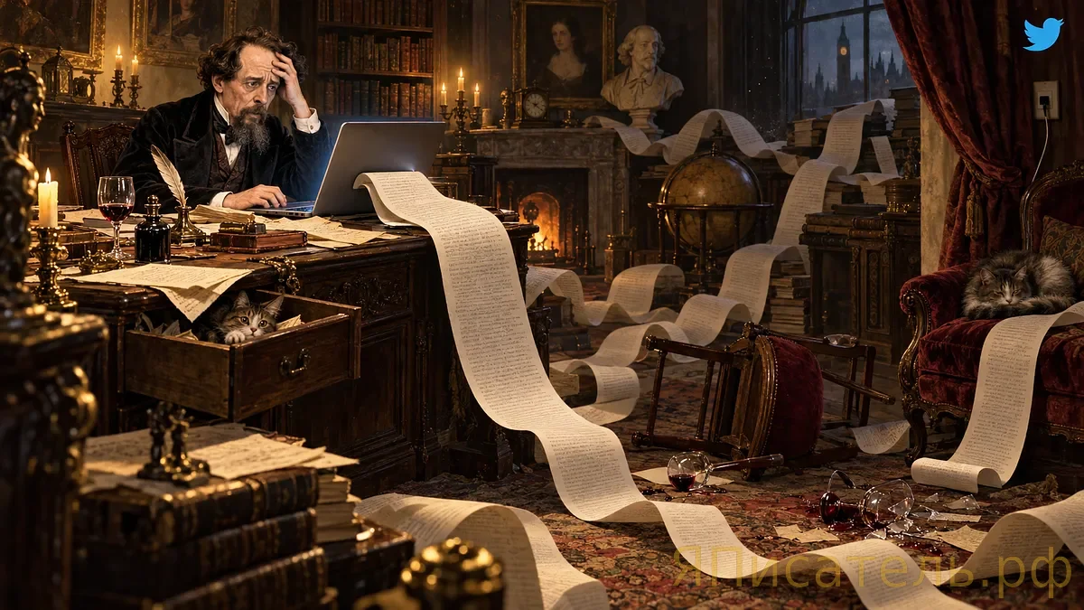 Charles Dickens at the Tweet Limit