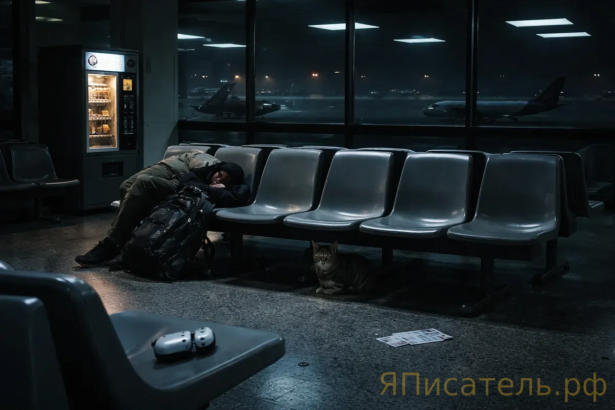 Аэропорт в три ночи — новое стихотворение в стиле Андрея Вознесенского