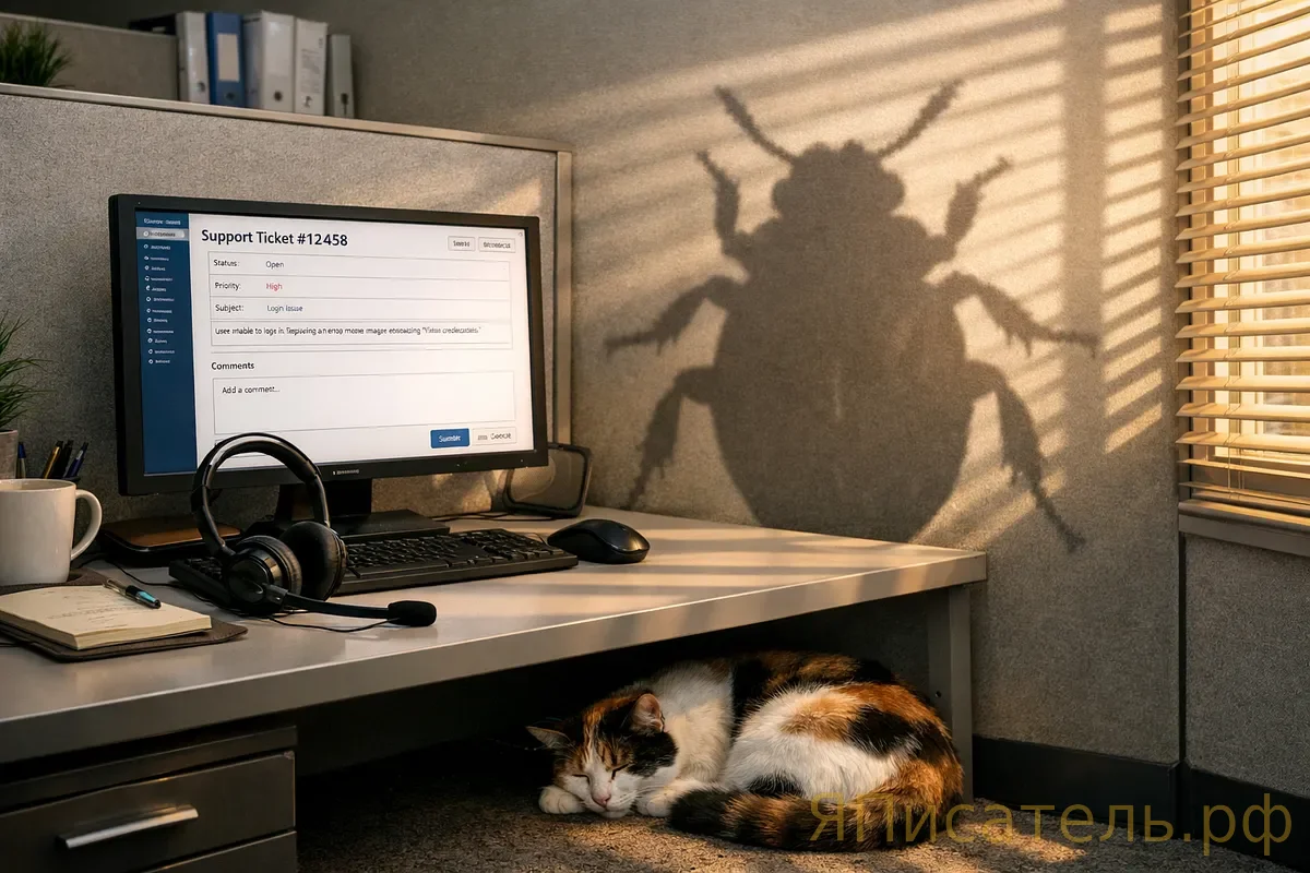 Превращение: звонок в службу поддержки