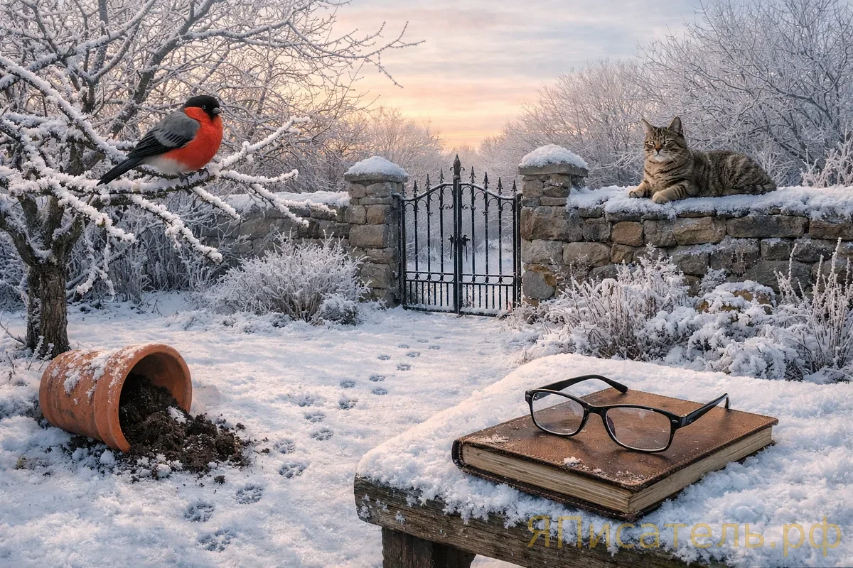 Метаморфозы февральского сада