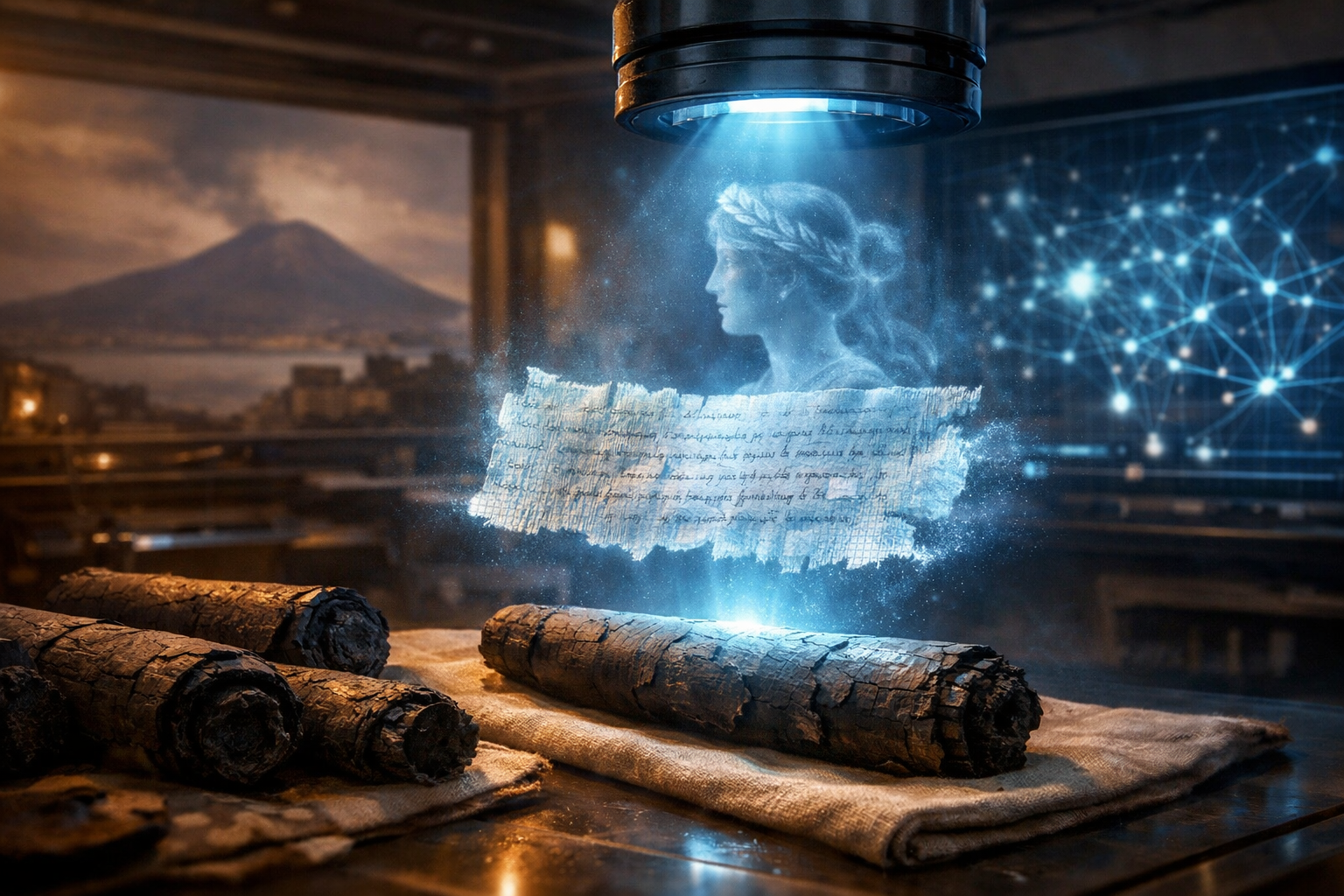 Нейросеть расшифровала обугленные свитки из Геркуланума: найдены неизвестные стихи Сапфо