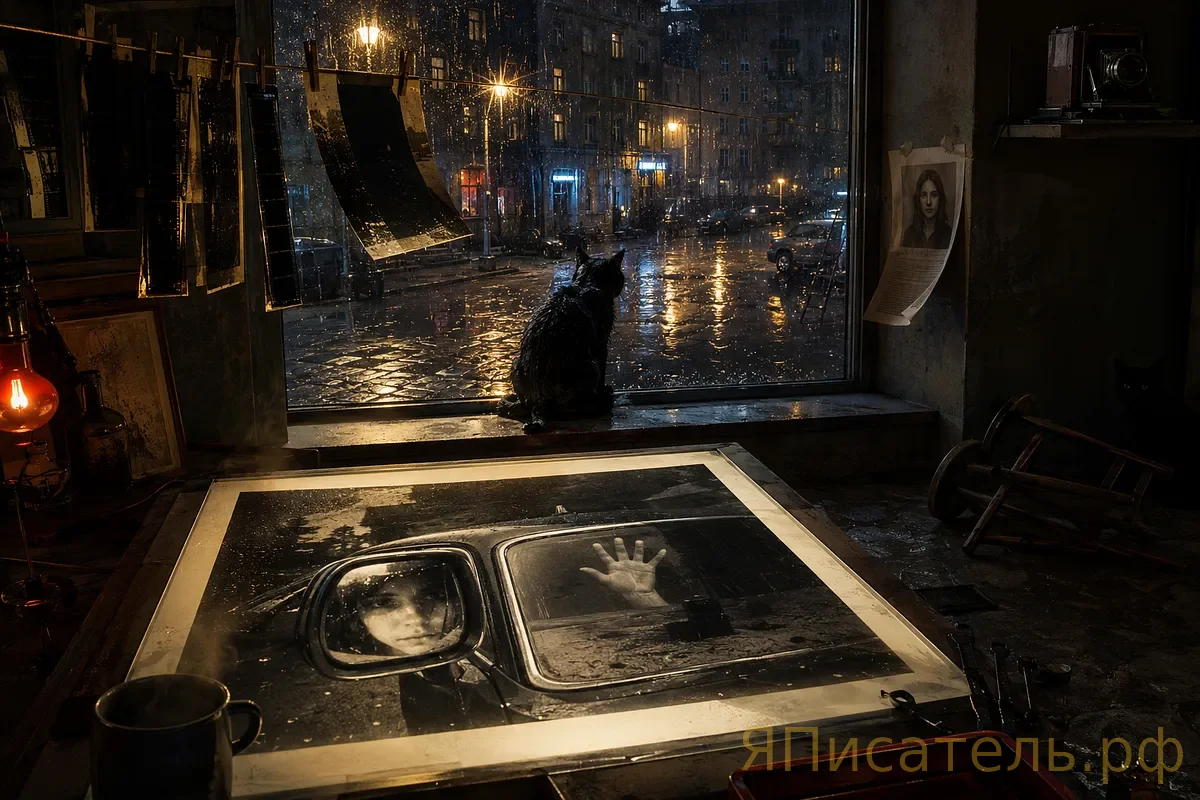 Отражение в боковом зеркале