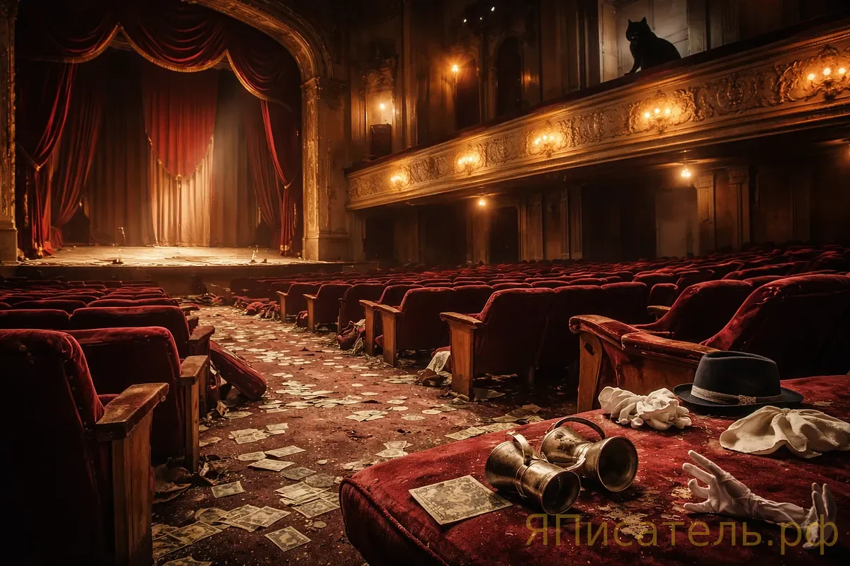 Мастер и Маргарита в Twitter: Воланд устраивает сеанс чёрной магии в Варьете 🎩🔮