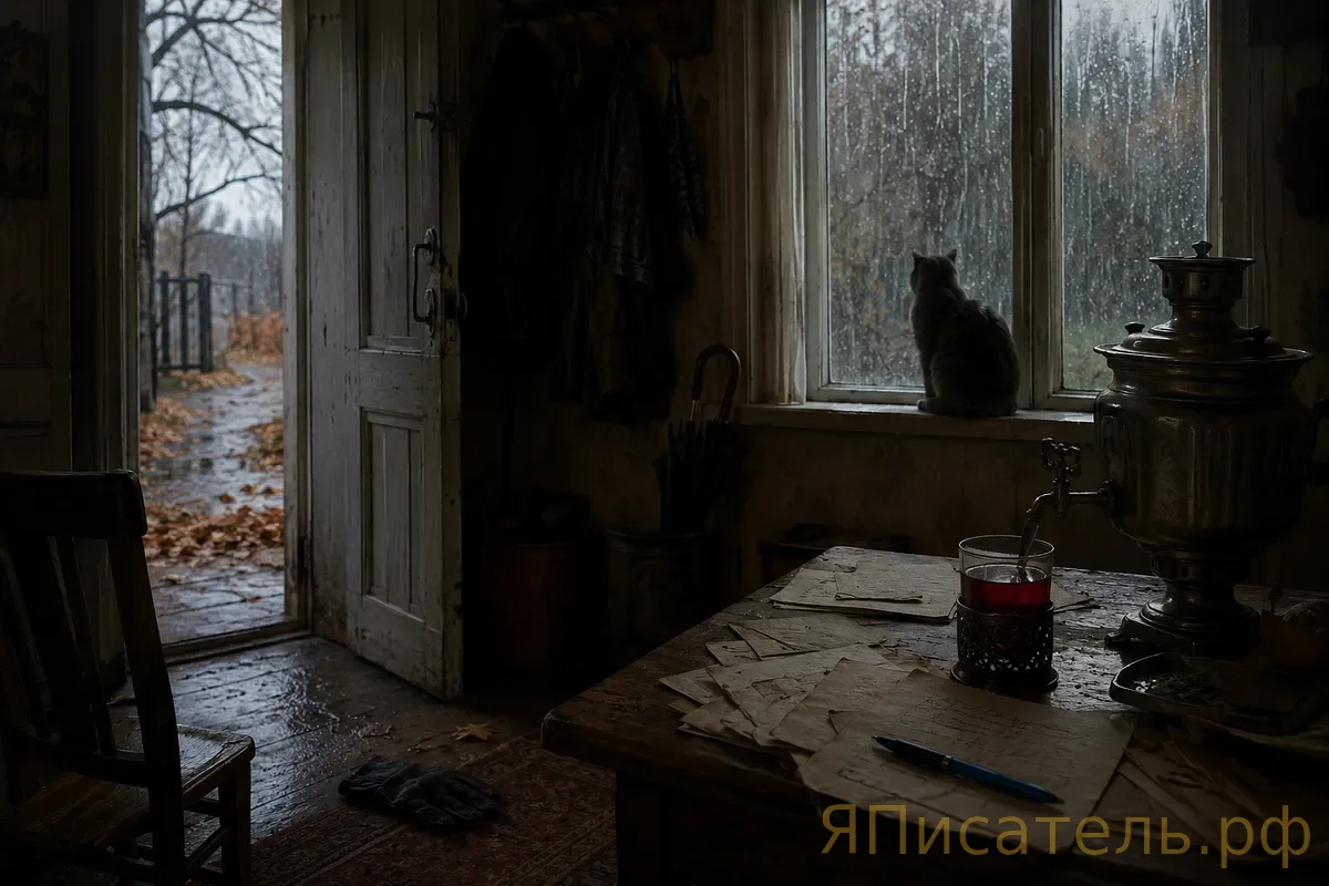 Белая дверь