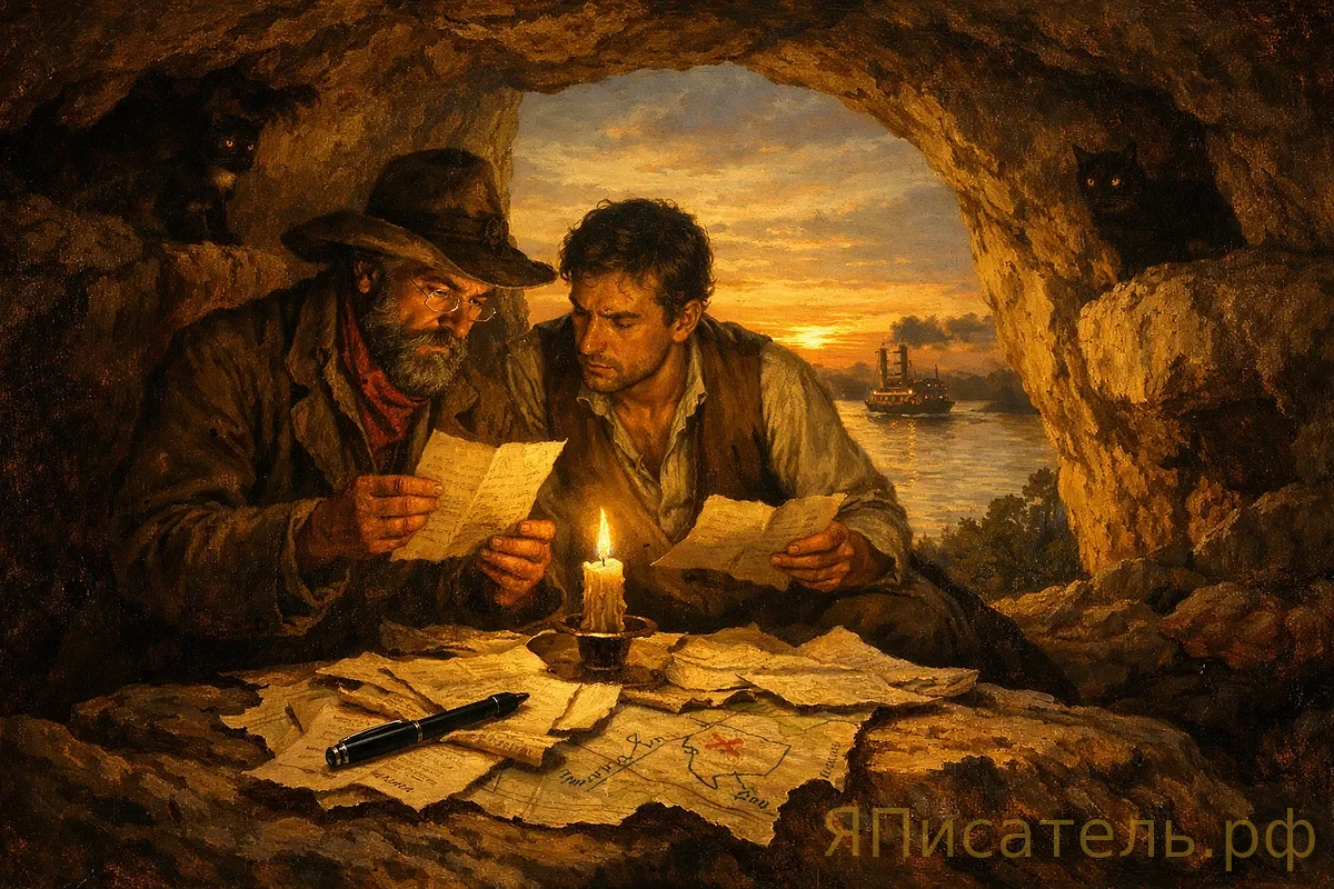 Сокровище на закате: дневник Гека Финна