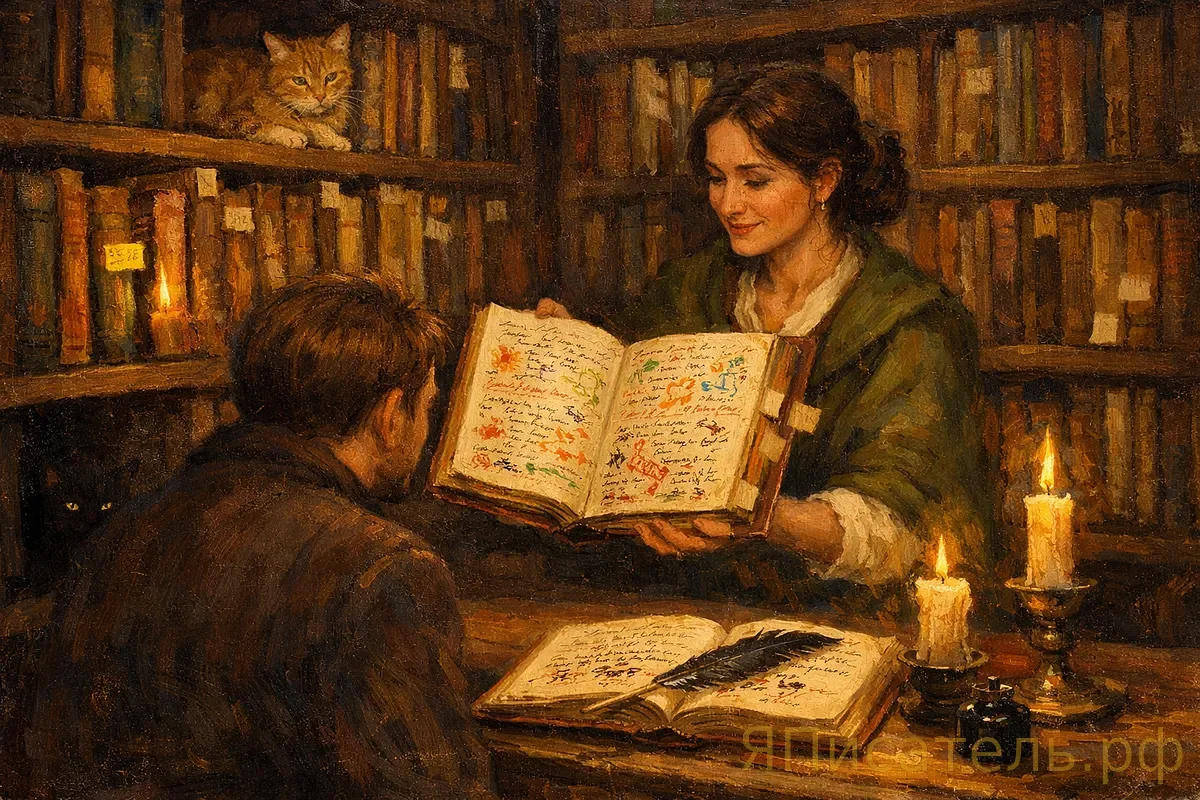 Этот магазин не продаёт чистые книги. Только с чужими пометками — и это превращается в культ