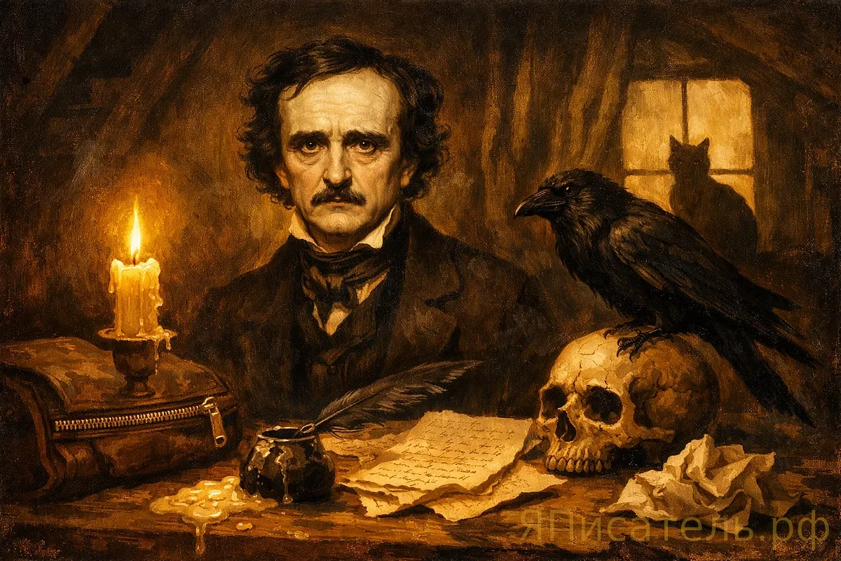 Ворон над письменным столом