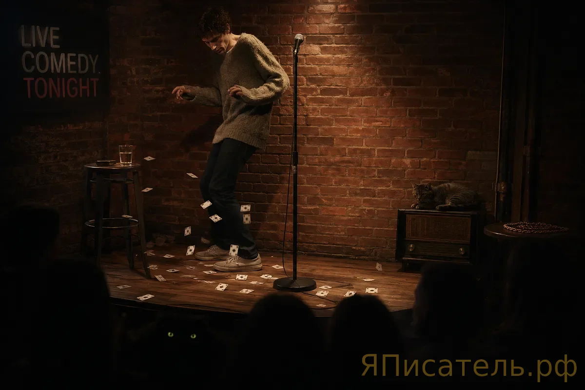 Привалов в open mic: «Я программист в НИИ, где кот говорит по-старославянски»